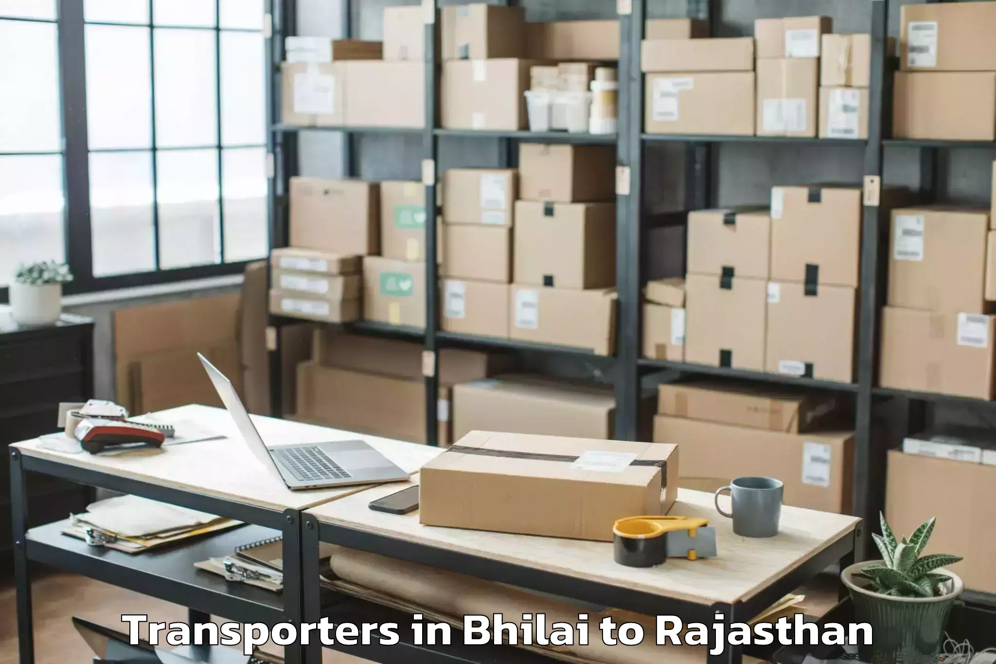 Book Bhilai to Pratap University Jaipur Transporters Online